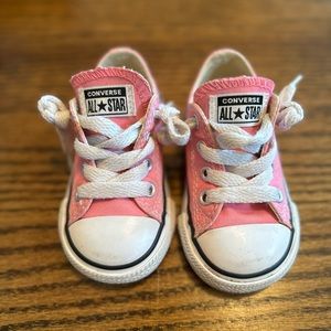 Pink toddler converse
